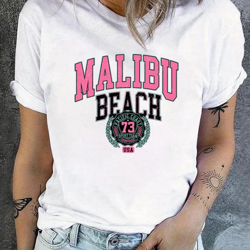 

Street Style & Daily Errands Suitable: Women s Printed Short Sleeve T-Shirt XXL білий