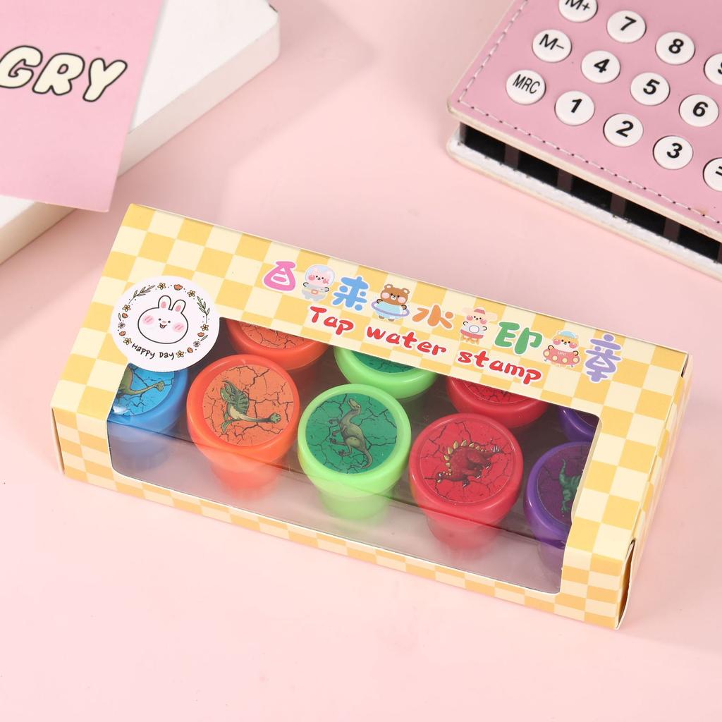 Children's Cartoons Encourage Comments Stamps Kindergarten Teachers Stamp Colored Tap Water Stamp Toys
