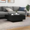 VidaXL Couchtisch schwarz 80x80x31 cm Holzwerkstoff 836582