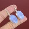 Blue Lace Agate Earrings 925 Sterling Silver Earrings Genuine Gemstone Earring Handmade Jewelry Earring For Mom Unique Earring Gifts For Her