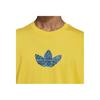adidas Originals Training Supply Logo Print Loose Fit Crew Neck Short Sleeve T-Shirt Men Tops Yellow IZ2572