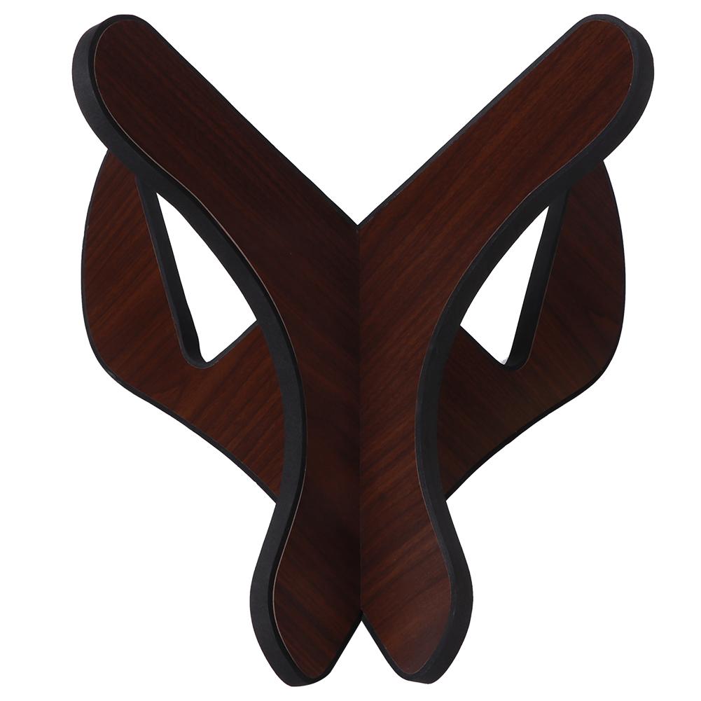 Guitar Stand Ukulele Violin Accessories Wood Detachable High‑End Convenient Storage(Dark Wood