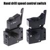 Speed Regulating Switch Lock On Power Tool Electric Drill Speed Control Trigger Button Switch, Black