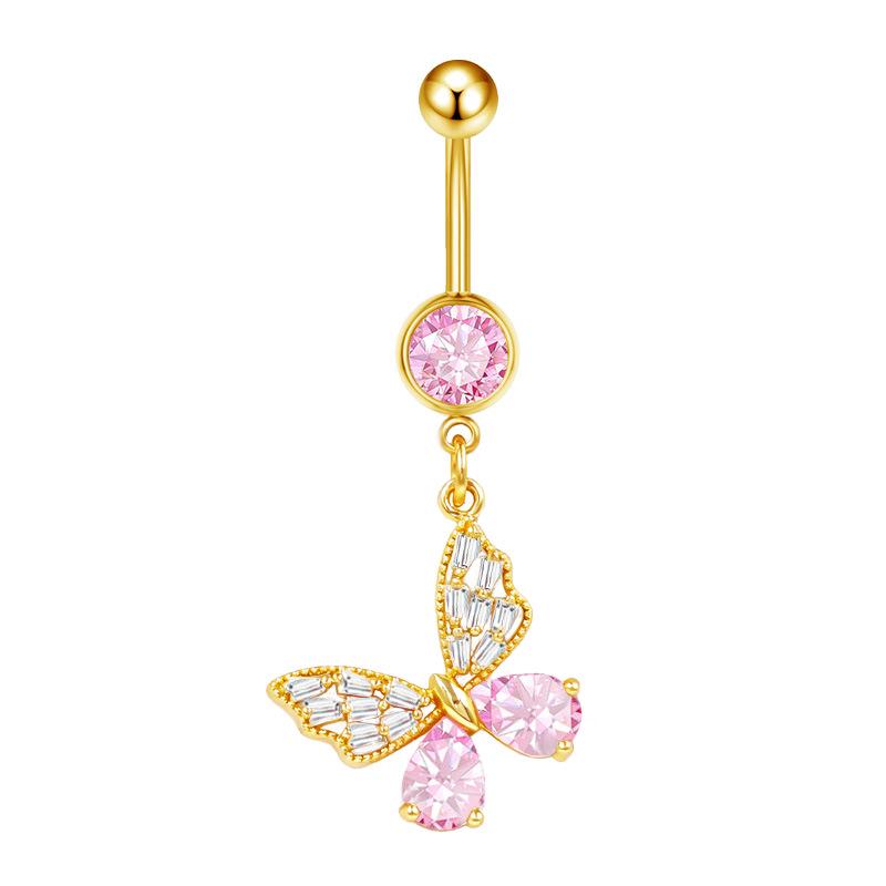Gaibei Heart & Moon Fashion Navel Ring