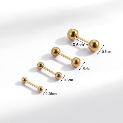 New Surgical Steel Cartilage Helix Ear Piercings Tragus Ball Studs Barbell Earring Fashion Body Jewelry