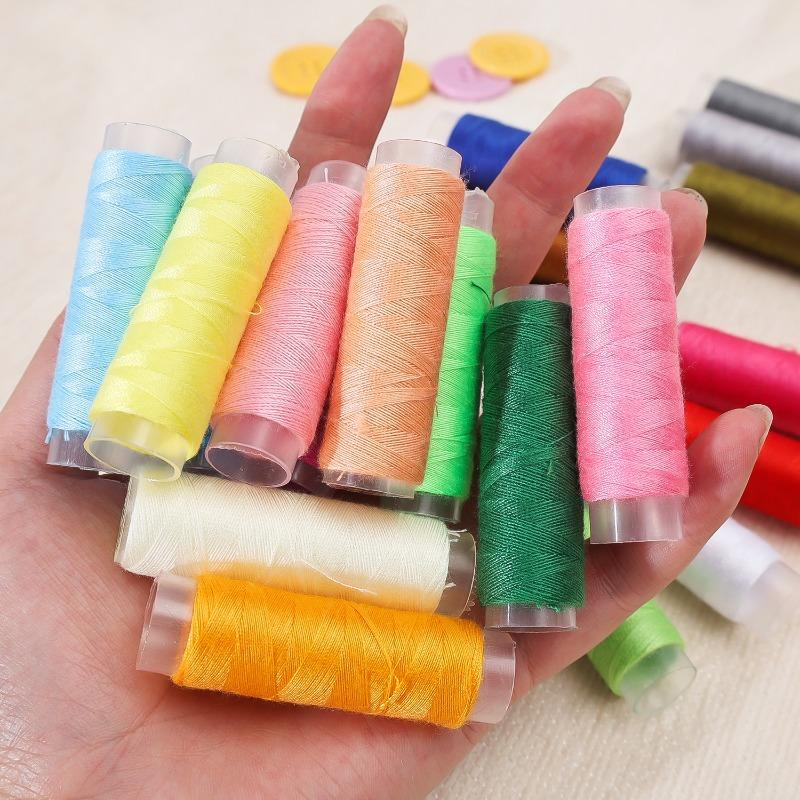 Kolorowe Szpulki Nici do Szycia Nici do Szycia dla Początkujących Rolka Nici Domowe DIY Zestawy Bawełnianych Nici do Szycia dla Maszyny Haft Ręczny
