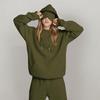 Unisex Hooded Sweatshirt With Built-in Eye Mask, Casual Long Sleeved, Solid Color Sports Pullover, Loose Fit Sweatshirt