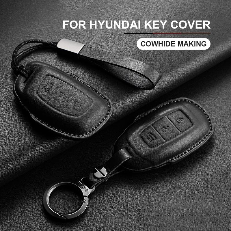 Car Key Case Cover For Hyundai i10 i30 i40 ix20 ix25 ix30 ix35 ix45 KONA Encino Tucson Solaris Grand Santa Fe Sonata NEXO Tucson