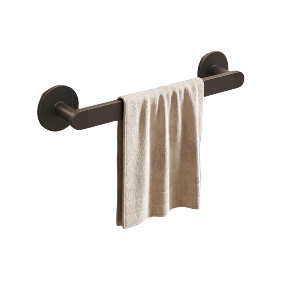 

Wall Mounted Towel Rack Aluminum Towel Rail New Towel Pole Home Bathroom 30cm-grey