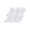 Under Armour Uni Essential Cushion No Show Socks 6 Pairs 1387057-100 116596