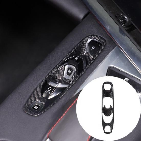 Dry Carbon Center Console Gear Position Frame Trim Cover For Corvette C8 -24