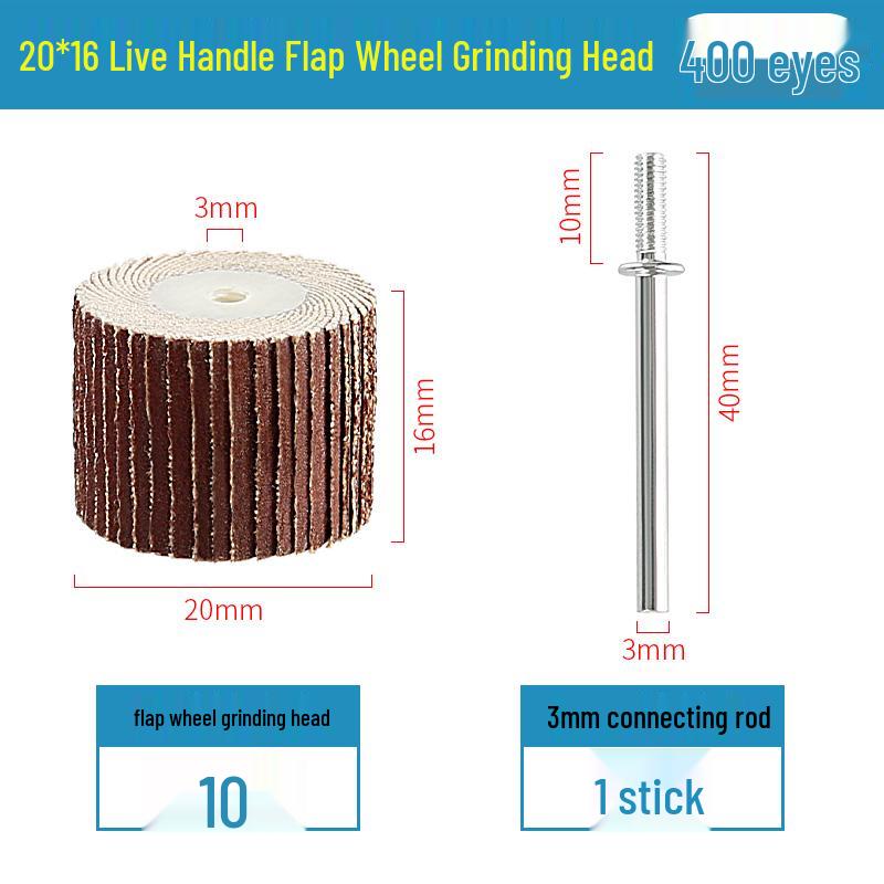 3mm Sandpaper Flap Disc for Metal Grinding, Polishing, and Rust Removal - Electric Grinder Attachment