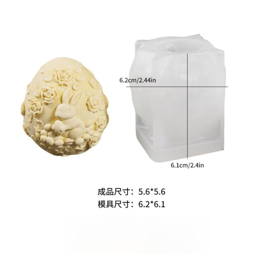 Embossed Easter Egg Mold Egg Shaped Silicone Mold DIY Plaster Mold  Easter