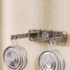 Wall Mounted Suction Cup Trash Bag Holder Transparent Foldable Garbage Shelf  Bathroom