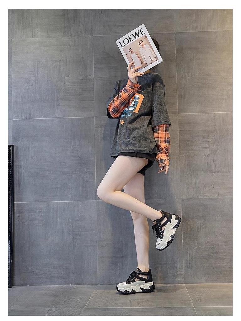 Women's 2024 Spring/Summer Thick-Soled Breathable Sandals & Slippers, Height-Boosting, Versatile Design