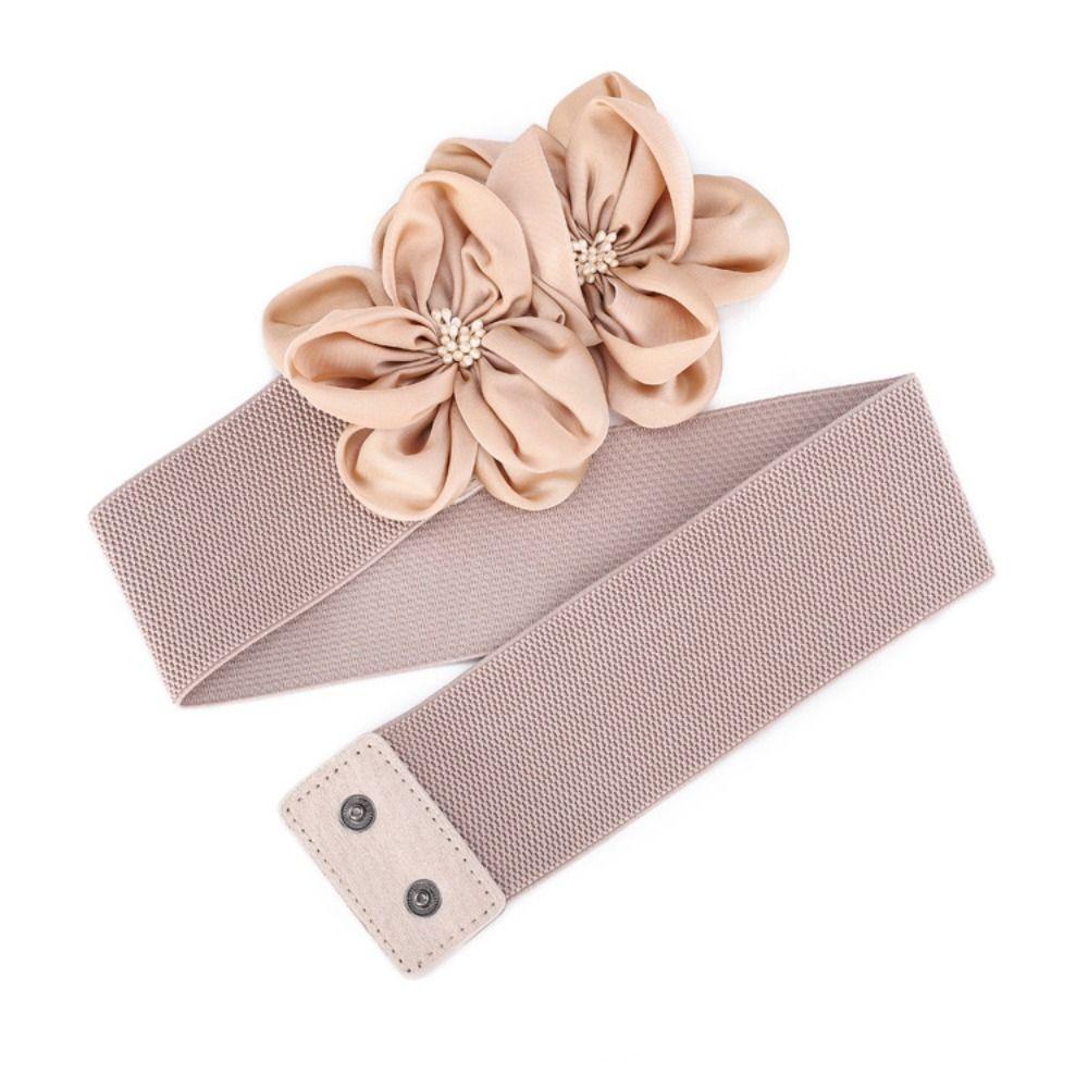 Floral Large Flowers Waistband Chic Ladies Dress Cummerbands  Skirt Dress Coat Decor Accessories