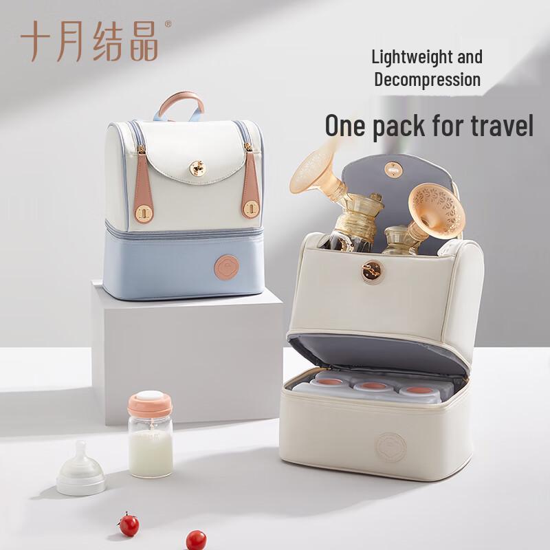 October Crystal Breast Milk Cooler Bag Set