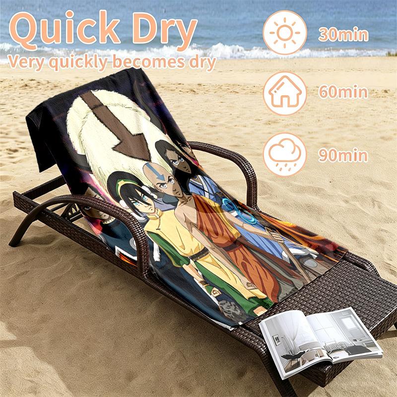 Avatar The Last Airbender Beach towels also serve as bath towels summer essential a musthave for the outdoors the beach and the pool