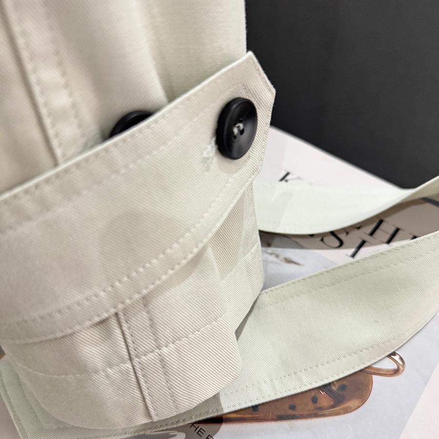 Beige High-End Women's Loose Trench Coat - 2025 Spring/Autumn Fashionable Overcoat