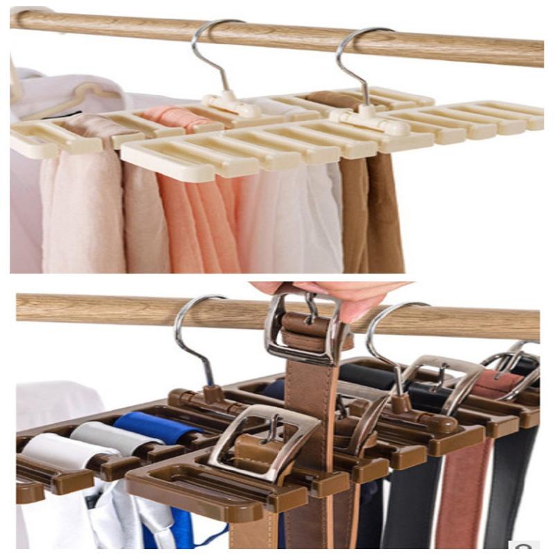 Tie Belt Hanger Wardrobe Belt Rotating Organizer Rack Multifuctional Scarf Hanger Home Closet Storage Holder Accessories