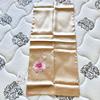 Used New Silk Stole, Peony Embroidery, Double Layer, Peony, Japanese Pattern
