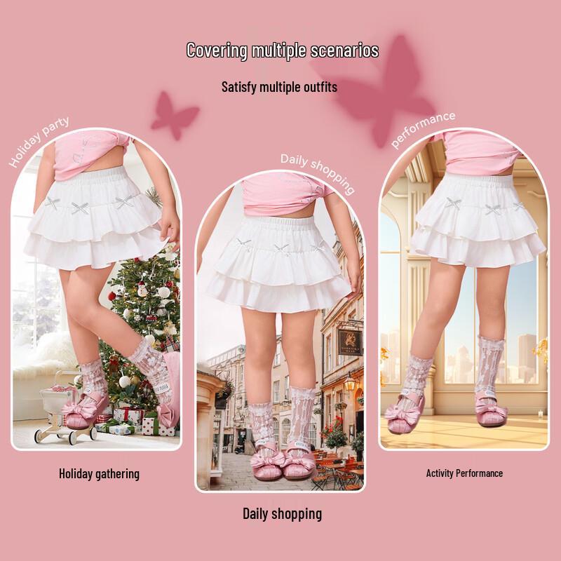 ASK JUNIOR Girls' Summer Tiered Skirt