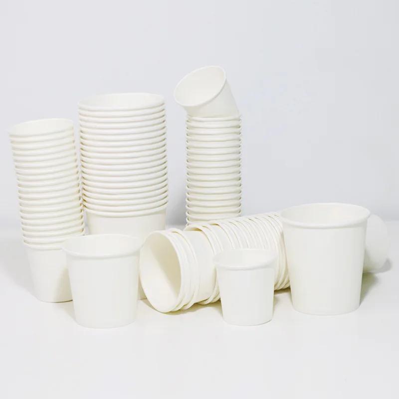 Disposable Mini Paper Cups Multipurpose Small Cups For Supermarket Tasting Party Snacks Office Coffee Drinks Candies Mouthwash