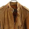 JACQUES CORBEAN 80s vintage Suede leather switching Knit jacket M Brown Men's Used