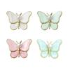 Butterfly Brooch Pearls Shell Accent Secure Lock Closure Portable Designs for Elegant Occasions