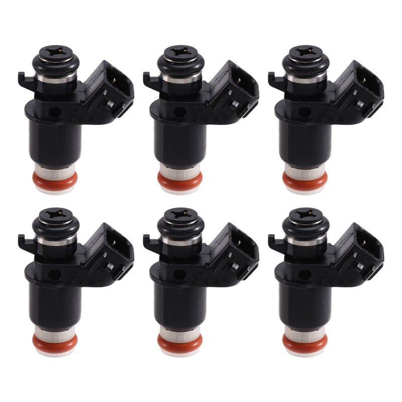 Fuel Injector Set 6Pcs 16450-MCA-003 16450-MCA-013 For Honda Goldwing 1800 GL1800 2001-2017 Silver Wing FSC600A 02-13