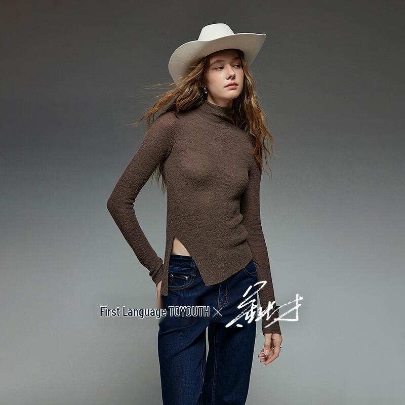 

Chuyu Liberté Women s Alpaca Wool Blend Turtleneck Sweater L