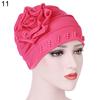 Fashion Flower Floral Beads Women Head Wrap Hat Head Protective Cover Case Gift