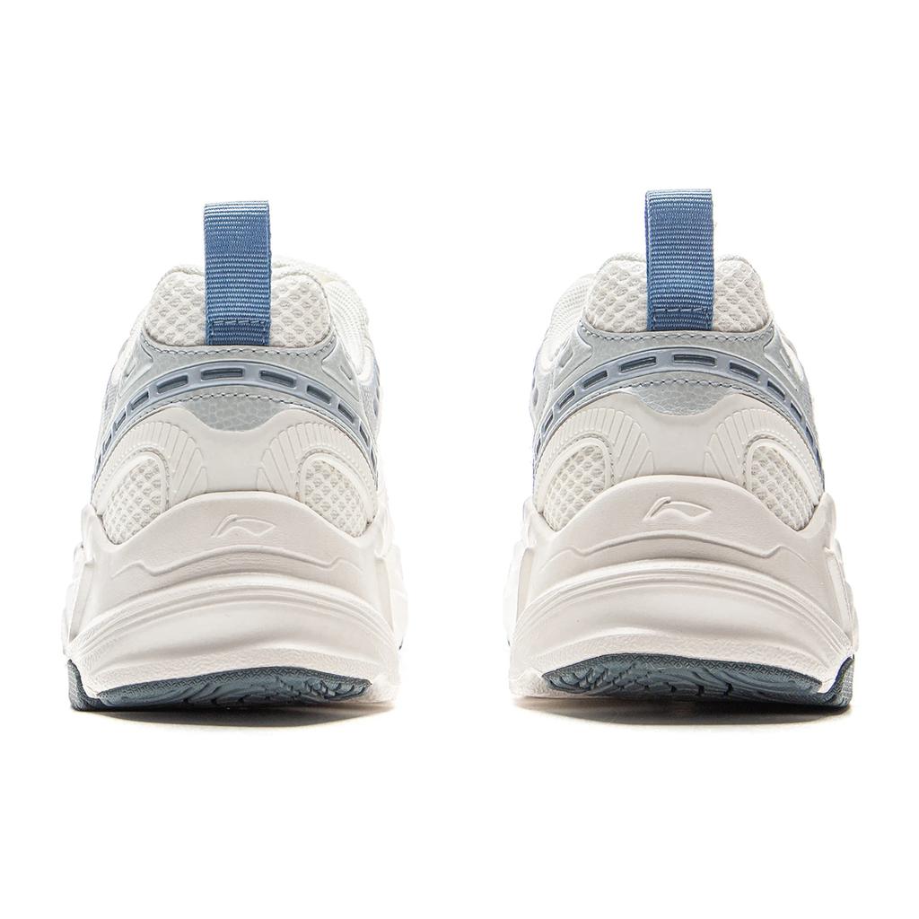Li Ning Meteor 2K Klasická Módna Všestranná Retro Pohodlná Protišmyková Odolná voči Oteru Priedušná Nízka Obuv Oteckovské Tenisky Dámske biele modré AGCV114-3
