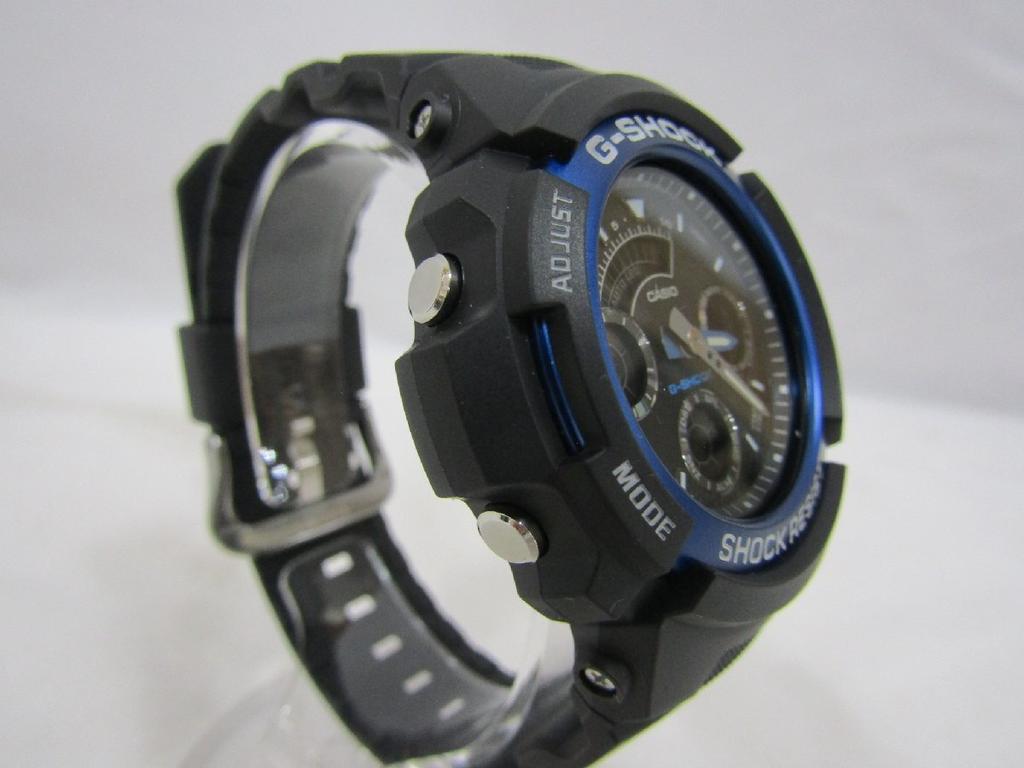 CASIO Quartz World Shock 20 ATM Water with Box and d Item G-SHOCK AW-591 Watch, Time, Resistant, Resistant, Manual, 141397