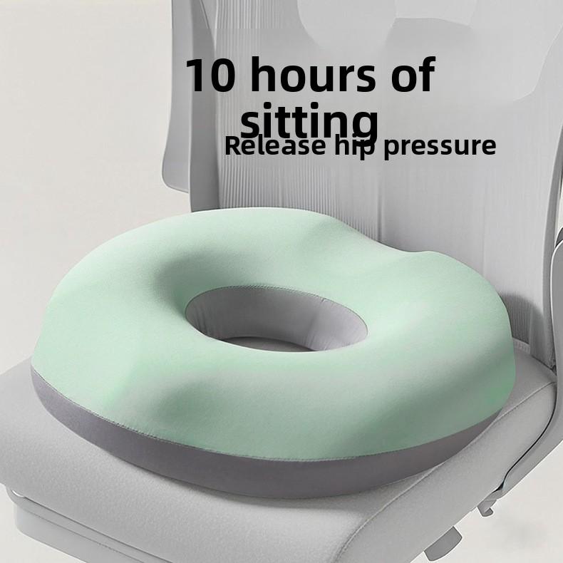 Ergonomic Memory Sponge Office Chair Cushion -10 Hours of Comfort, Adjustable Hip and Lumbar Support | Medium Soft Seat Cushion