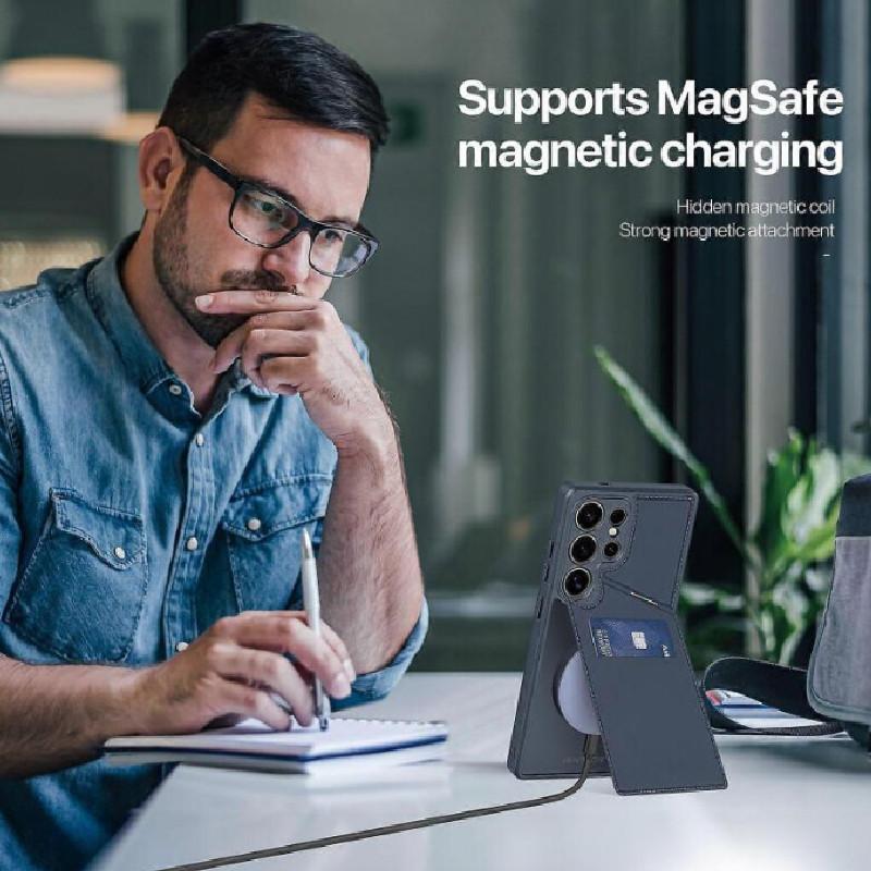 For Ultra S25 Phone Protective Case With Magnetic Holder And Slot Card