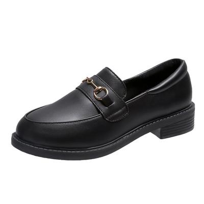 Size 35-40 Women Pumps Real Leather Fashion Spring High Platform Thick Heel Shoes Woman Retro Office Lady Footwear