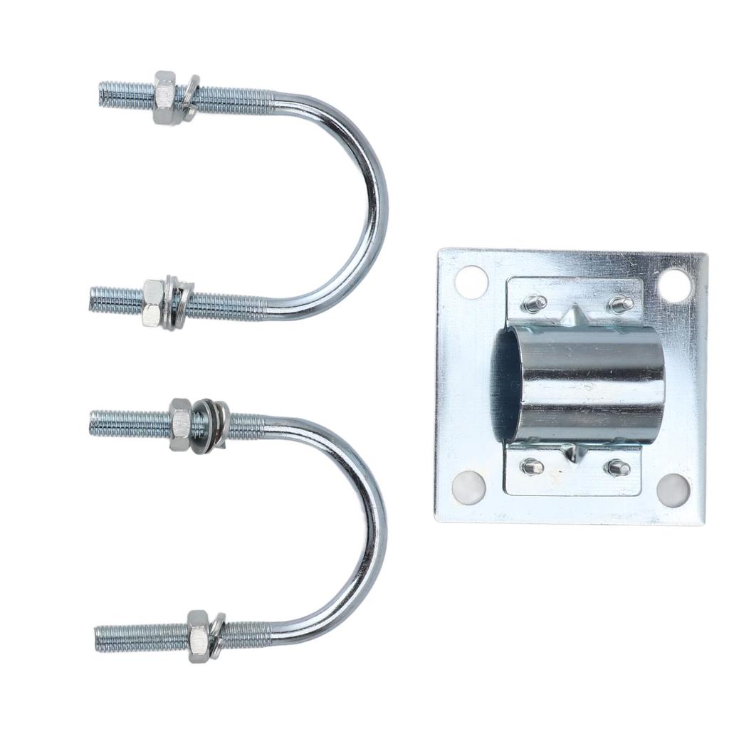 Antenna Mast Pipe Mount Stable Support Flexible Adjustment Aluminum Alloy Antenna Mast Bracket Mount for Roof Wall Set 1