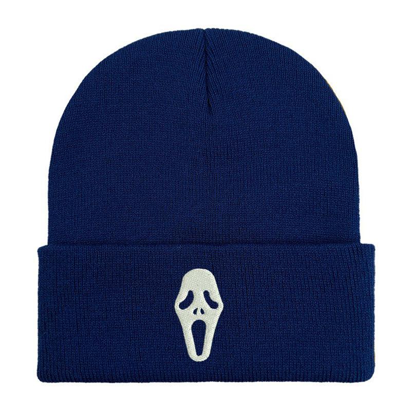 Hot-selling scream killer mask knitted hat autumn and winter fashion trend couple wool hat