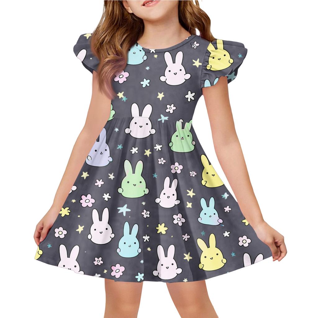 Children's Fashion Casual Flying Sleeve Dress