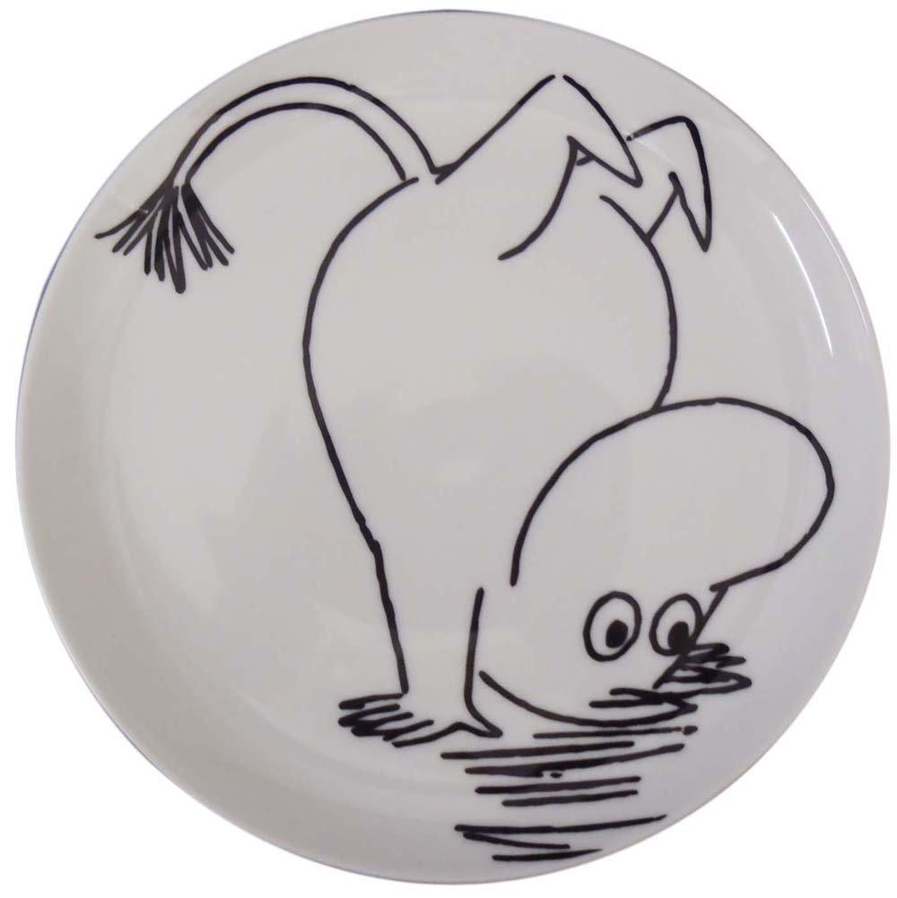 

Yamaka Shoten MOOMIN Moomin Microwave and Dishwasher Moomin Nordic Day Wedding Made in Bob Foundation Plate, Approx. 21.5cm Diameter, Pattern, Safe, белый