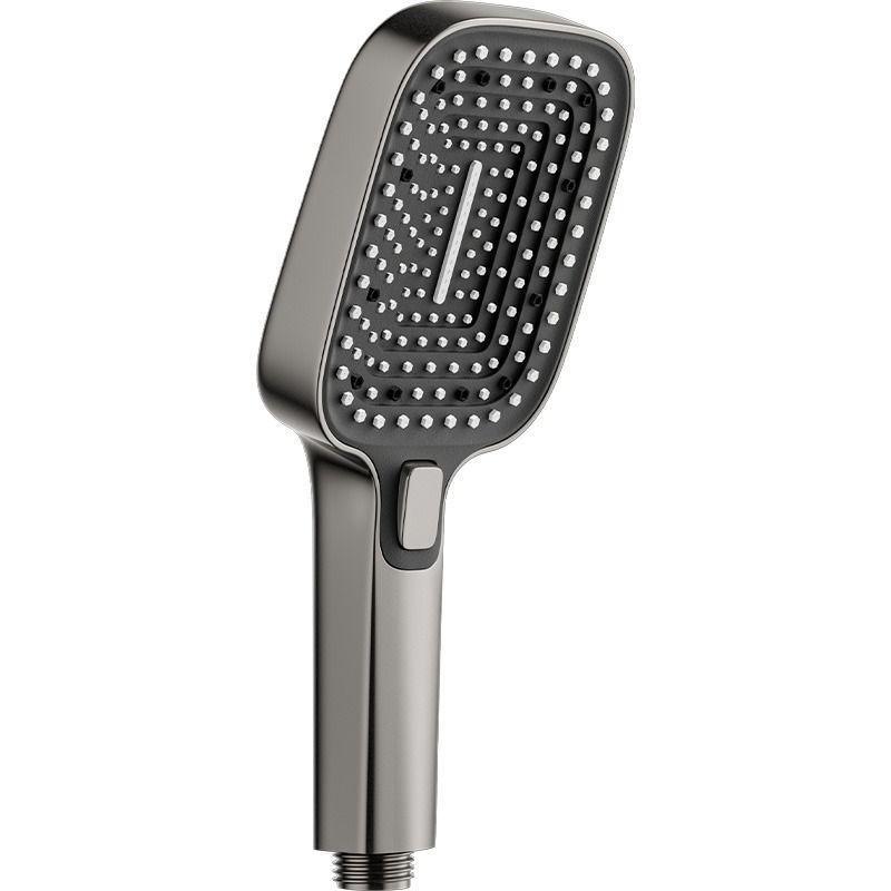 Square High-Pressure Shower Head for Home Use Large Panel Handheld Shower Head Bathroom Bathing Three-Setting Hand Shower Head (as the picture,ABS Plastic)