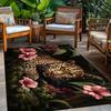 Luxe Jungle Luipaard Bloemen Print Tapijt Woonkamer Huisdecoratie Bank Kleed Nachtkastje Kleed Lounge Kamer Koffietafel Vloermat Cadeaus