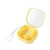 Portable Cosmetic Storage Box with Mirror Jewelry Box Colorful Hair Tie Organizer  Travel