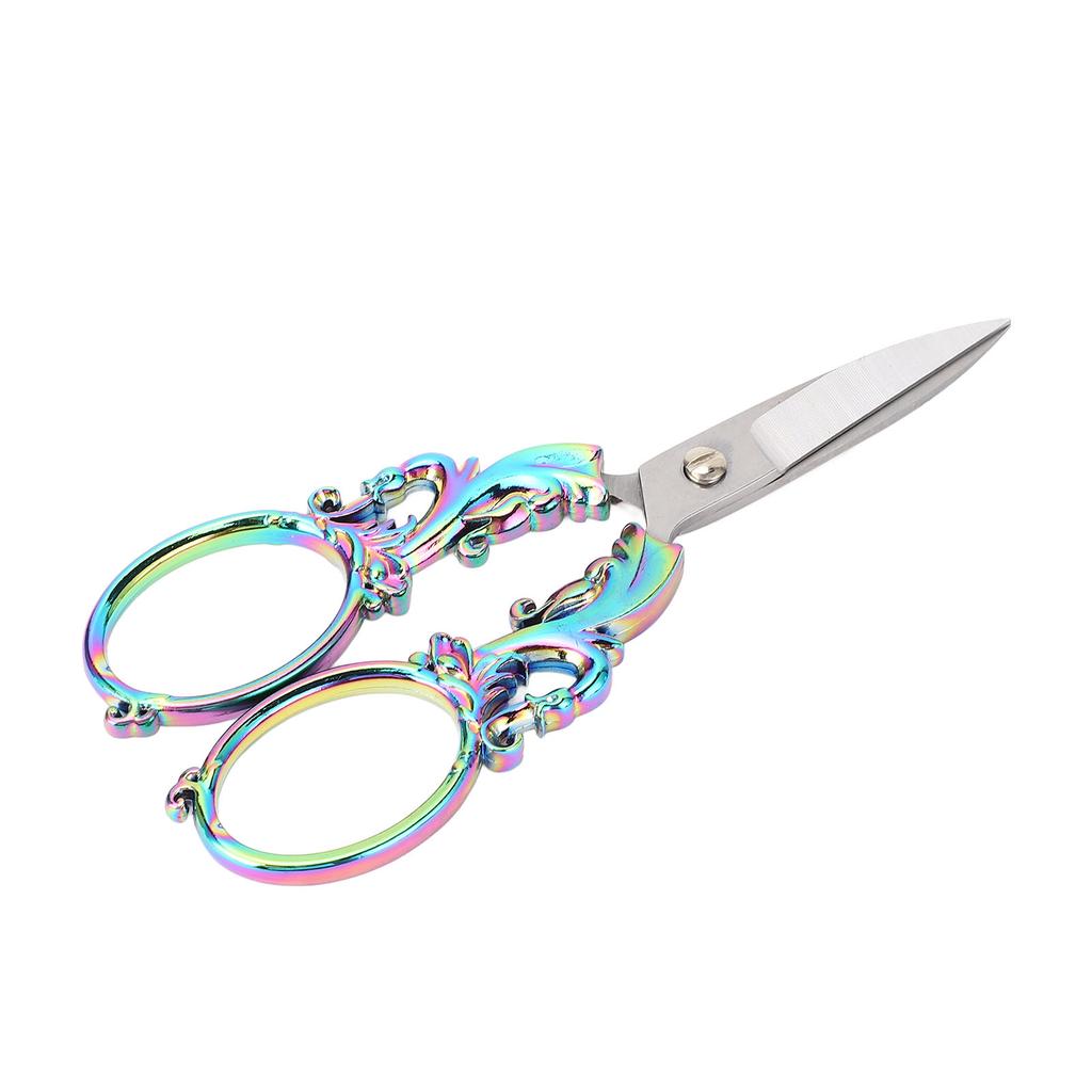 Sewing Embroidery Scissors Multifunctional Vintage European Stainless Steel Stitch Scissors