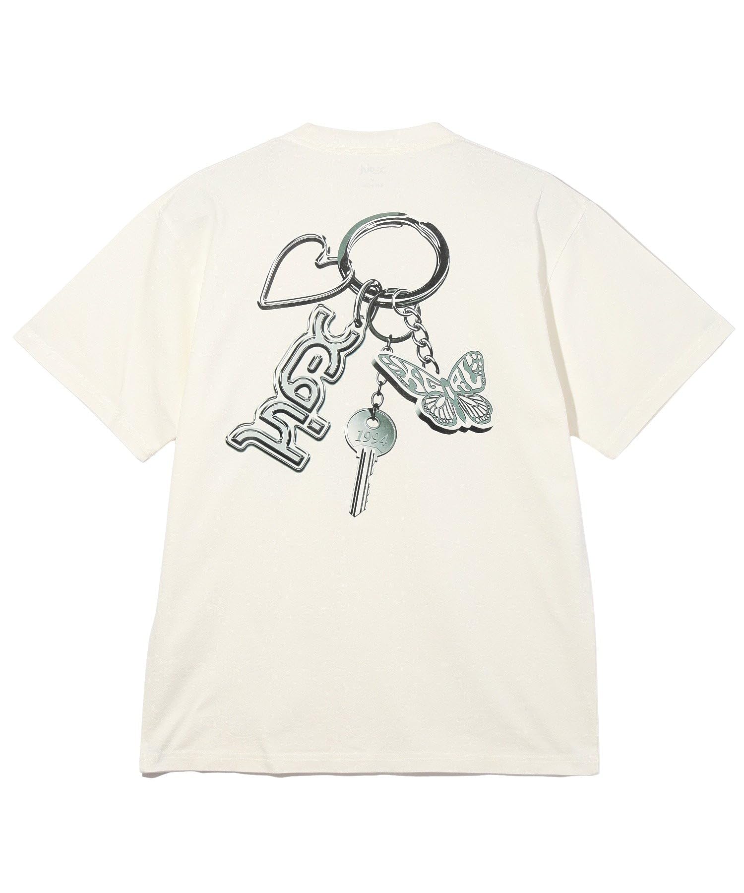 

Casual MOTIF KEYCHARM TEE WHITE [X Girl] S/S Women s