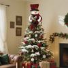 Christmas Cute Snowman Figurines, Tree-Top Ornaments, Festive Party Atmosphere Decorations And Props