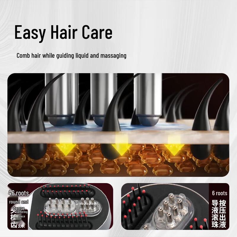 T3 Upgraded Red Light Scalp Massager & Serum Applicator CN plug (adapter included)