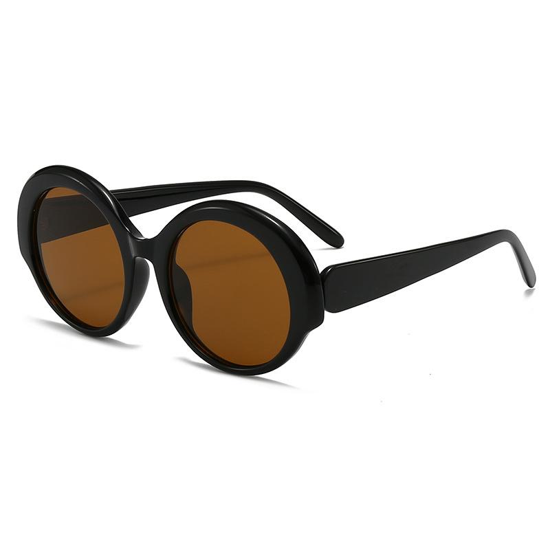 Retro Runde Sonnenbrille für Damen Herren Vintage Mode PC Rahmen Runde Sonnenbrillen Unisex Brillen
