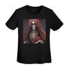 Santa Muerte Saint Death Goth Mexican Muertos Skull TShirt Women Short Sleeve T Shirts Crew Neck Clothing Tees Streetwear